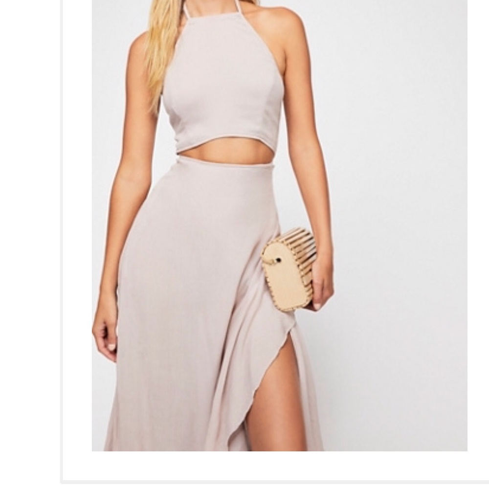Free people pink maxi dress